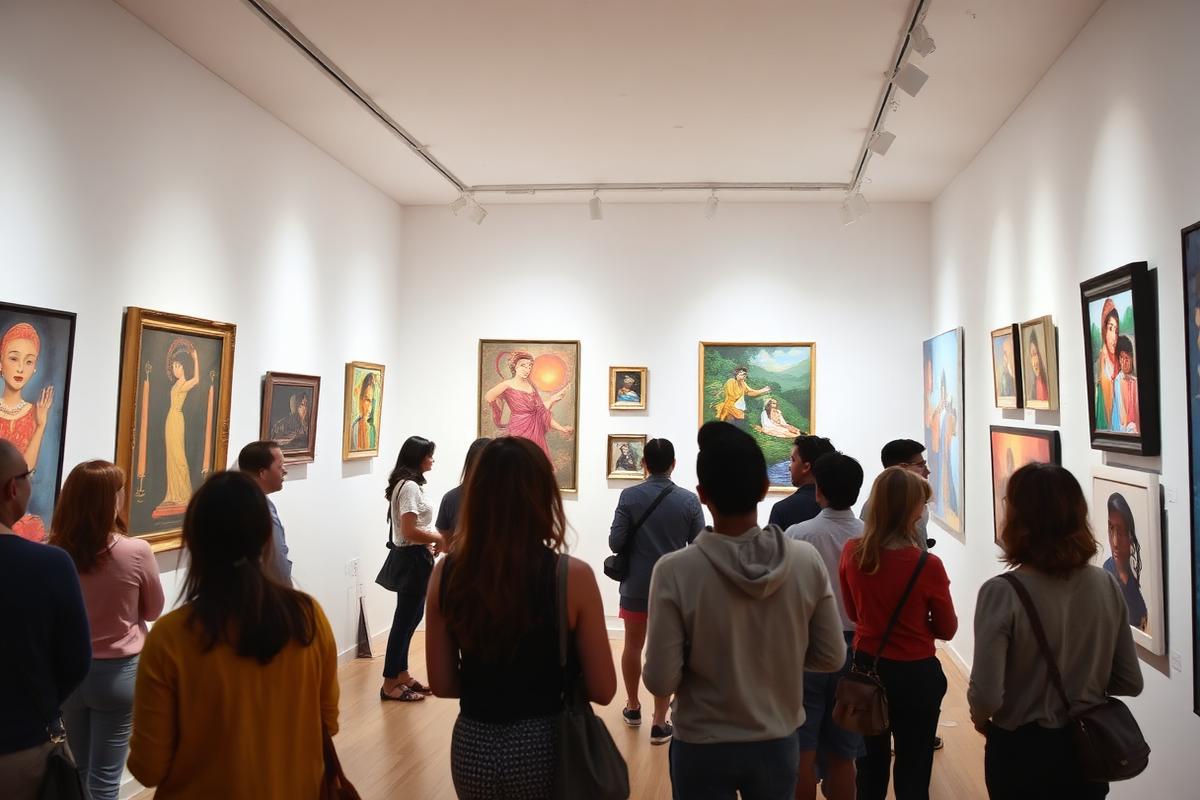 Global art exhibition gallery