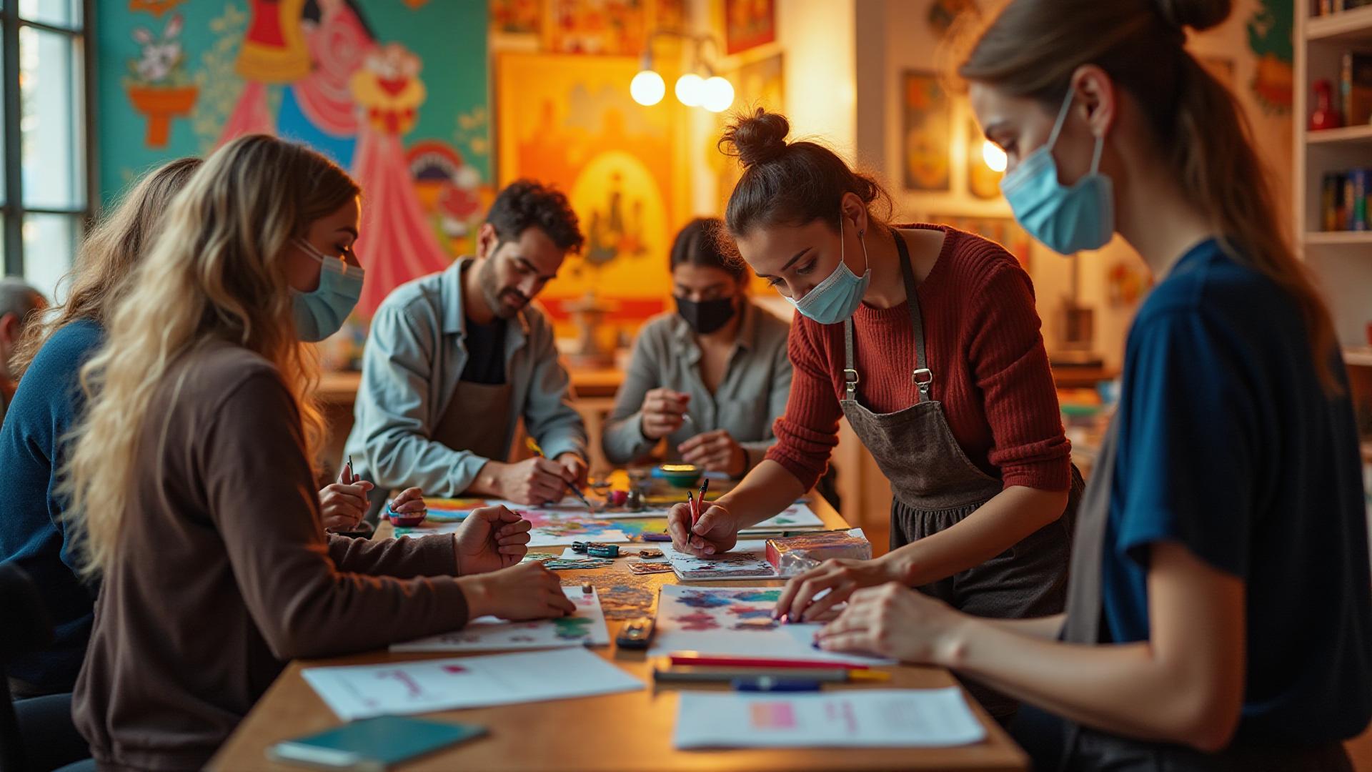 Artists collaborating across cultures